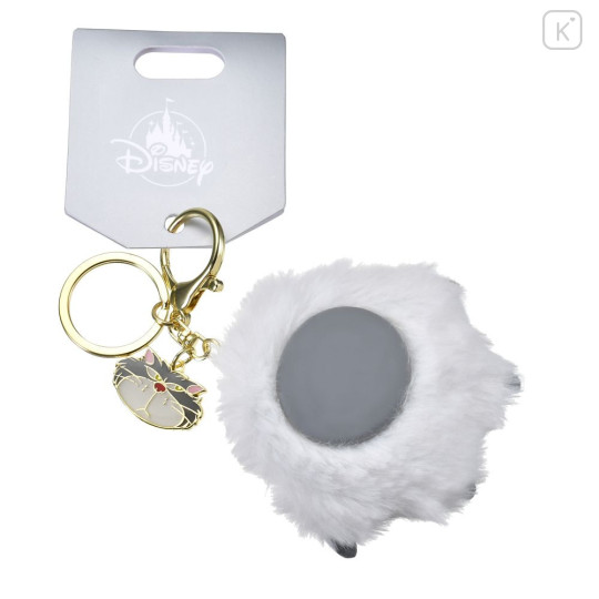 Japan Disney Store Keychain - Cinderella : Cat Lucifer Fluffy Squishy Paw Key Chain Fes - 2