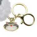 Japan Disney Store Keychain - Cinderella : Cat Lucifer Fluffy Squishy Paw Key Chain Fes - 4