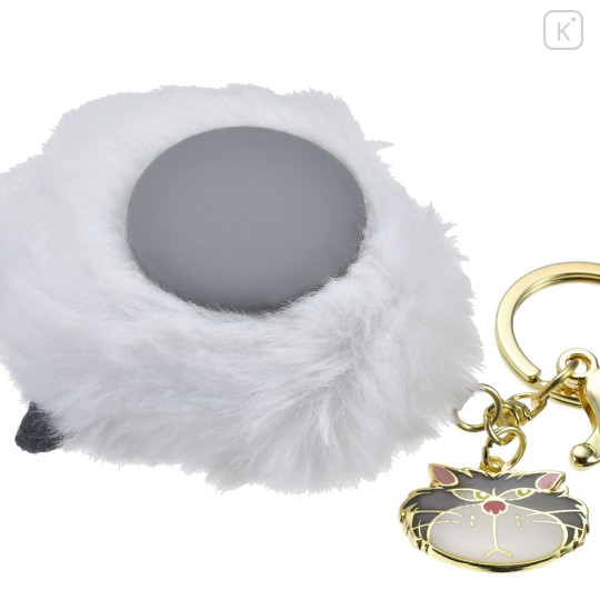 Japan Disney Store Keychain - Cinderella : Cat Lucifer Fluffy Squishy Paw Key Chain Fes - 5