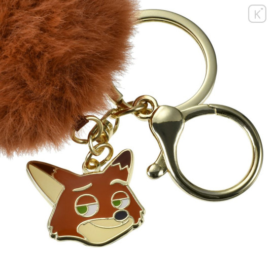 Japan Disney Store Keychain - Zootopia : Nick Fluffy Squishy Paw Key Chain Fes - 4