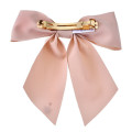 Japan Disney Store Ribbon Barrette - Marie : Pink with Gold Charm - 3