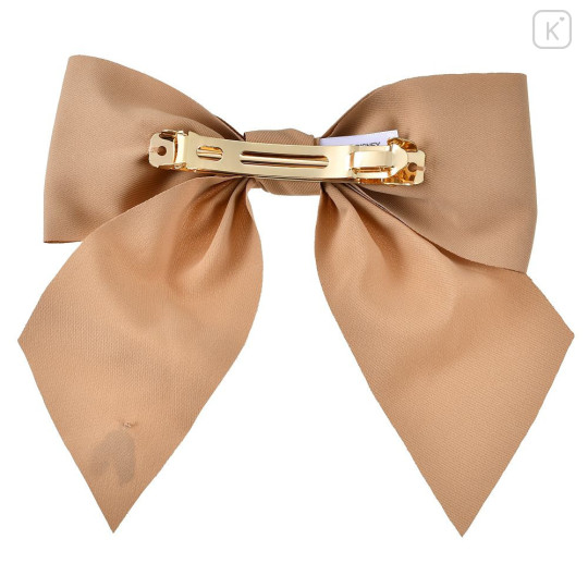 Japan Disney Store Ribbon Barrette - Lady and the Tramp : Pink with Gold Charm - 3