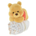 Japan Disney Store Fleece Lap Blanket with Mascot Plush Toy - Pooh : Nuigurumi Art - 1