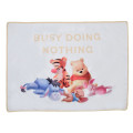 Japan Disney Store Fleece Lap Blanket with Mascot Plush Toy - Pooh : Nuigurumi Art - 4