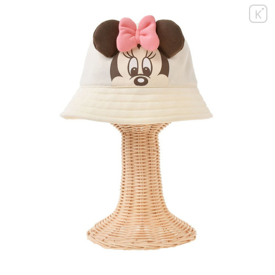 Japan Disney Store Kids Hat - Minnie : Face Pink White - 1