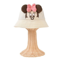 Japan Disney Store Kids Hat - Minnie : Face Pink White