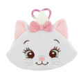 Japan Disney Store Face-shaped Pouch with Carabiner - Marie : Smile - 1