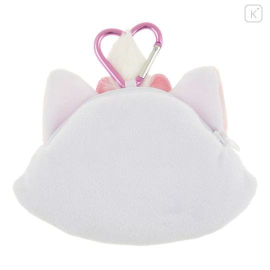 Japan Disney Store Face-shaped Pouch with Carabiner - Marie : Smile - 2