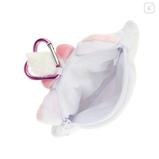 Japan Disney Store Face-shaped Pouch with Carabiner - Marie : Smile - 4