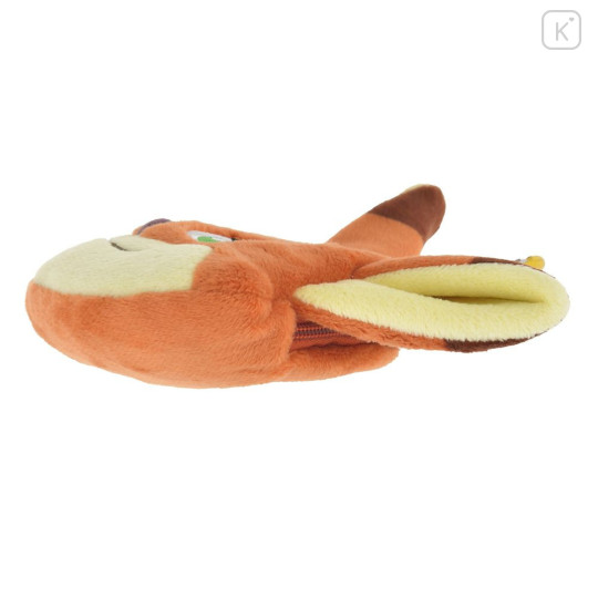 Japan Disney Store Face-shaped Pouch with Carabiner - Zootopia : Nick Smirk - 3