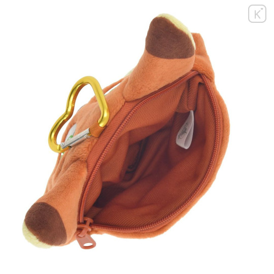 Japan Disney Store Face-shaped Pouch with Carabiner - Zootopia : Nick Smirk - 4