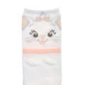 Japan Disney Store Crew Socks - Marie : Puffy Face White - 3