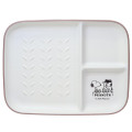 Japan Peanuts Toast Divided Plate - Snoopy : Brother Olaf Pink - 1