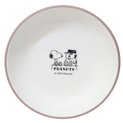Japan Peanuts Melamine Plate - Snoopy : Brother Olaf Pink