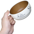 Japan Peanuts Stacking Soup Cup - Snoopy : Feast Brown White - 2