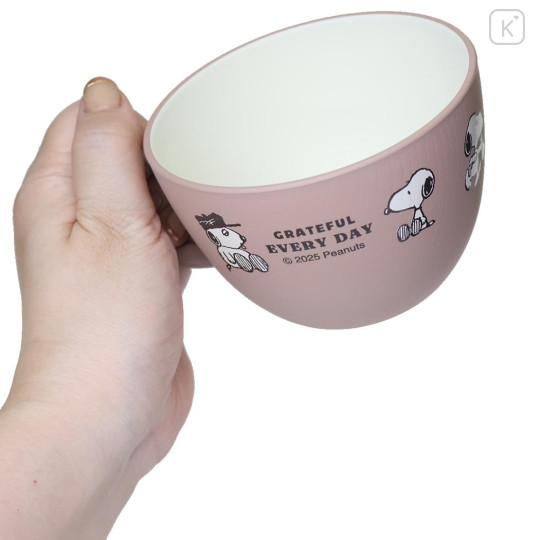 Japan Peanuts Soup Cup - Snoopy : Brother Olaf Pink - 2
