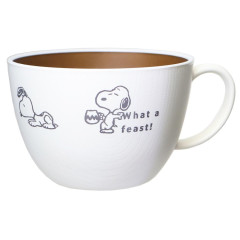 Japan Peanuts Soup Cup - Snoopy : Feast Brown White