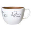 Japan Peanuts Soup Cup - Snoopy : Feast Brown White - 1