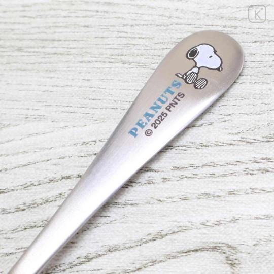 Japan Peanuts Stainless Steel Spoon - Snoopy : Sitting - 2