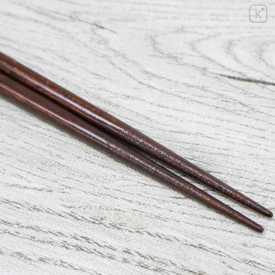 Japan Peanuts Natural Wood Chopsticks 23cm - Snoopy : Feast Brown White - 3