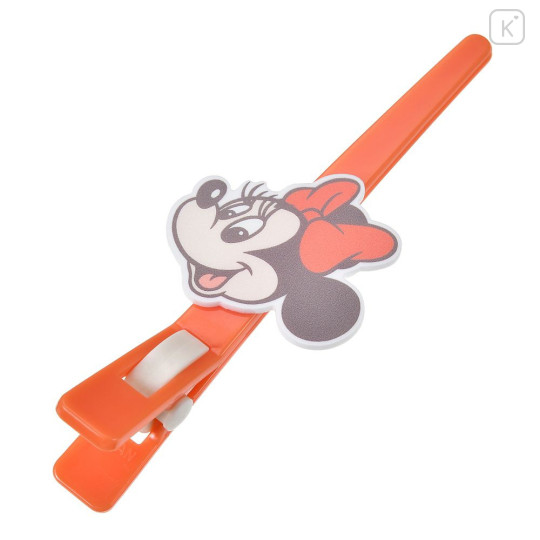 Japan Disney Store Long Hair Clip - Minnie : Orange Zakka - 1
