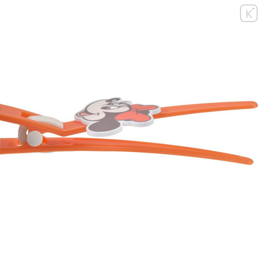 Japan Disney Store Long Hair Clip - Minnie : Orange Zakka - 5