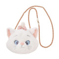 Japan Disney Store Plush Pochette Crossbody Shoulder Bag - Marie : Face - 1