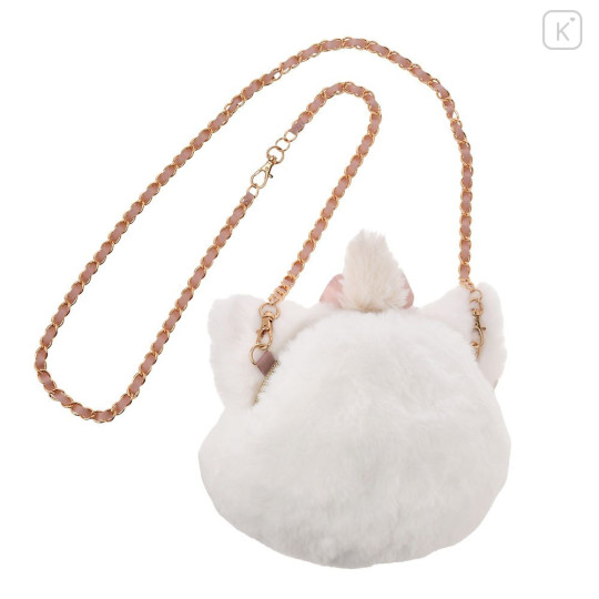 Japan Disney Store Plush Pochette Crossbody Shoulder Bag - Marie : Face - 2