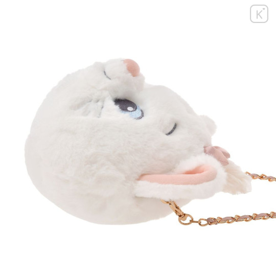 Japan Disney Store Plush Pochette Crossbody Shoulder Bag - Marie : Face - 4