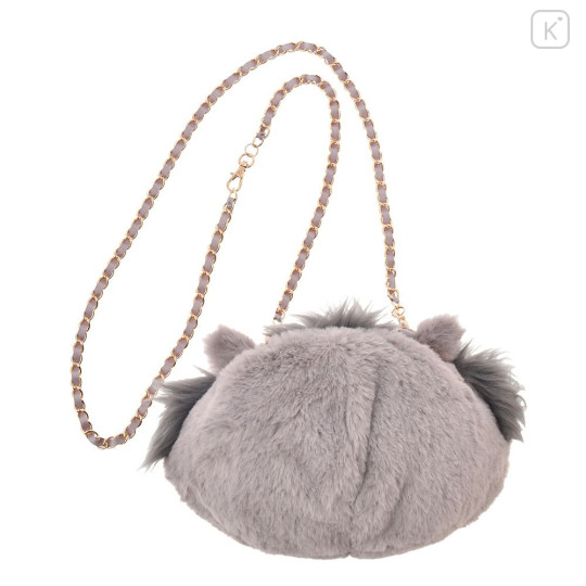 Japan Disney Store Plush Pochette Crossbody Shoulder Bag - Cinderella : Cat Lucifer Face - 2