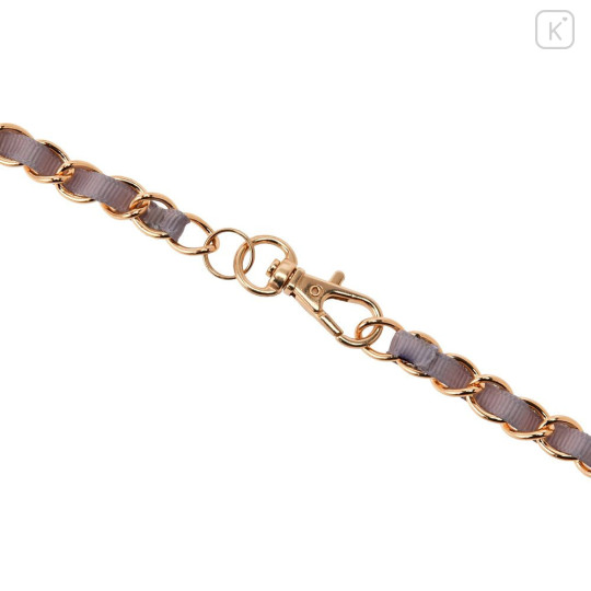 Japan Disney Store Plush Pochette Crossbody Shoulder Bag - Cinderella : Cat Lucifer Face - 5