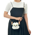 Japan Disney Store Plush Pochette Crossbody Shoulder Bag - Pinocchio : Cat Figaro Face - 2