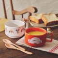 Japan Disney Store Ceramic Soup Mug & Spoon Set - Lady and the Tramp : Nokkari Figure White - 3