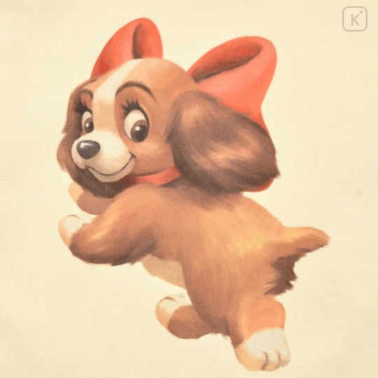 Japan Disney Store Tote Bag - Lady and the Tramp : 70th Anniversary Ribbon - 4