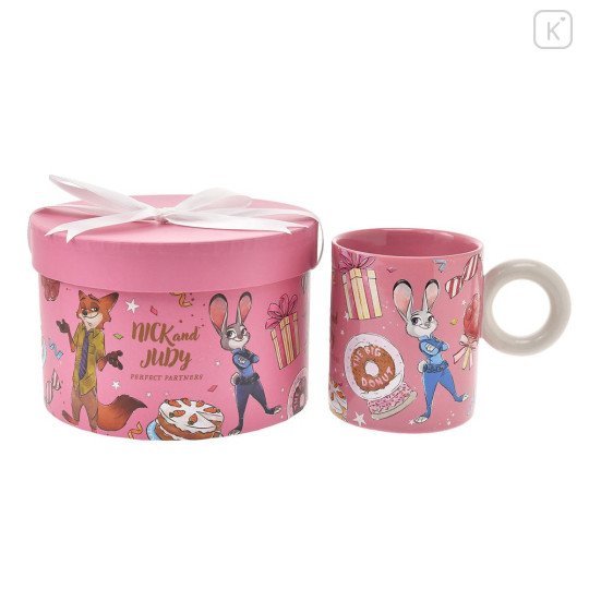 Japan Disney Store Mug Set - Zootopia : Christmas Pink Holiday Season Collection - 2