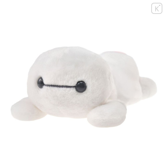 Japan Disney Store Fluffy Plush Pen Case - Baymax : Laying Down - 1
