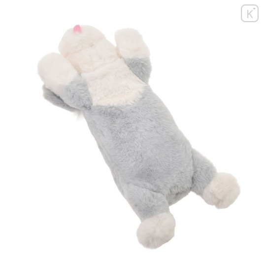 Japan Disney Store Fluffy Plush Pen Case - The Little Mermaid : Dog Max Laying Down - 6