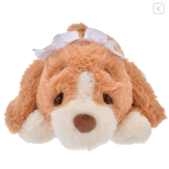 Japan Disney Store Fluffy Plush Pen Case - Peter Pan : Dog Nana Laying Down - 2