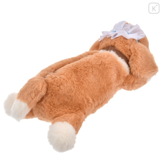 Japan Disney Store Fluffy Plush Pen Case - Peter Pan : Dog Nana Laying Down - 5
