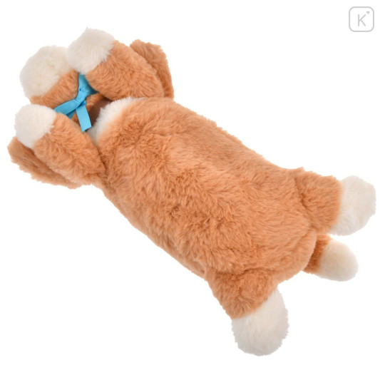 Japan Disney Store Fluffy Plush Pen Case - Peter Pan : Dog Nana Laying Down - 6