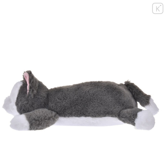 Japan Disney Store Fluffy Plush Pen Case - Pinocchio : Cat Figaro Laying Down - 3