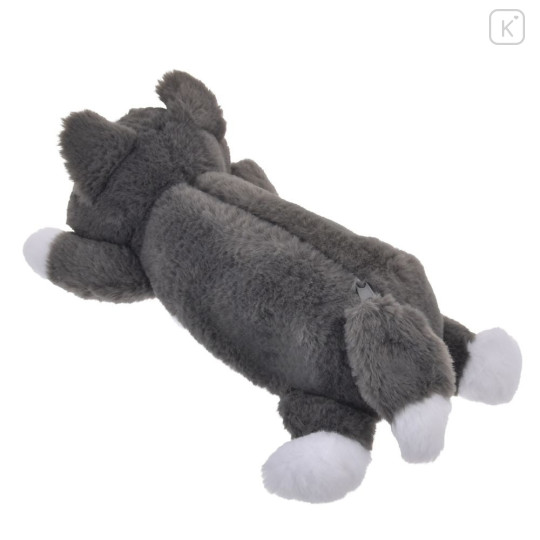 Japan Disney Store Fluffy Plush Pen Case - Pinocchio : Cat Figaro Laying Down - 4