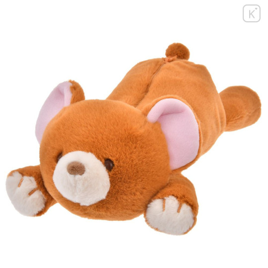Japan Disney Store Fluffy Plush Pen Case - Peter Pan : Teddy Bear Laying Down - 1