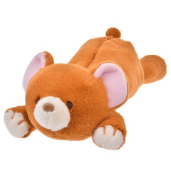 Japan Disney Store Fluffy Plush Pen Case - Peter Pan : Teddy Bear Laying Down