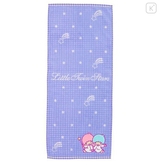 Japan Sanrio Jacquard Face Towel - Little Twin Stars : Purple - 1