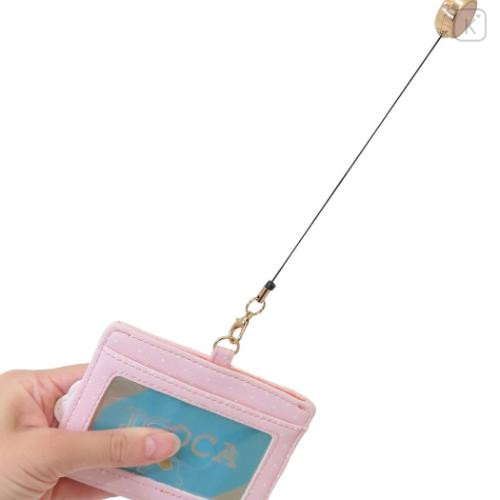 Japan Sanrio Pass Case Card Holder & Reel - Cogimyun : Face - 4