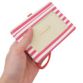 Japan Sanrio Pass Case Card Holder & Reel - Pochacco : Face Red - 2