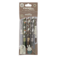 Japan Miffy EnerGel Gel Pen Set - Miffy : Flower