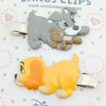Japan Disney Hair Clip Set - Lady and the Tramp : Love - 2