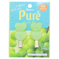 Japan Pure Gummy Hair Clip Set - Muscat Grape Flavor - 1